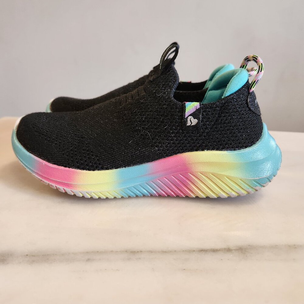Skechers sneakers shimmer rainbow size 12